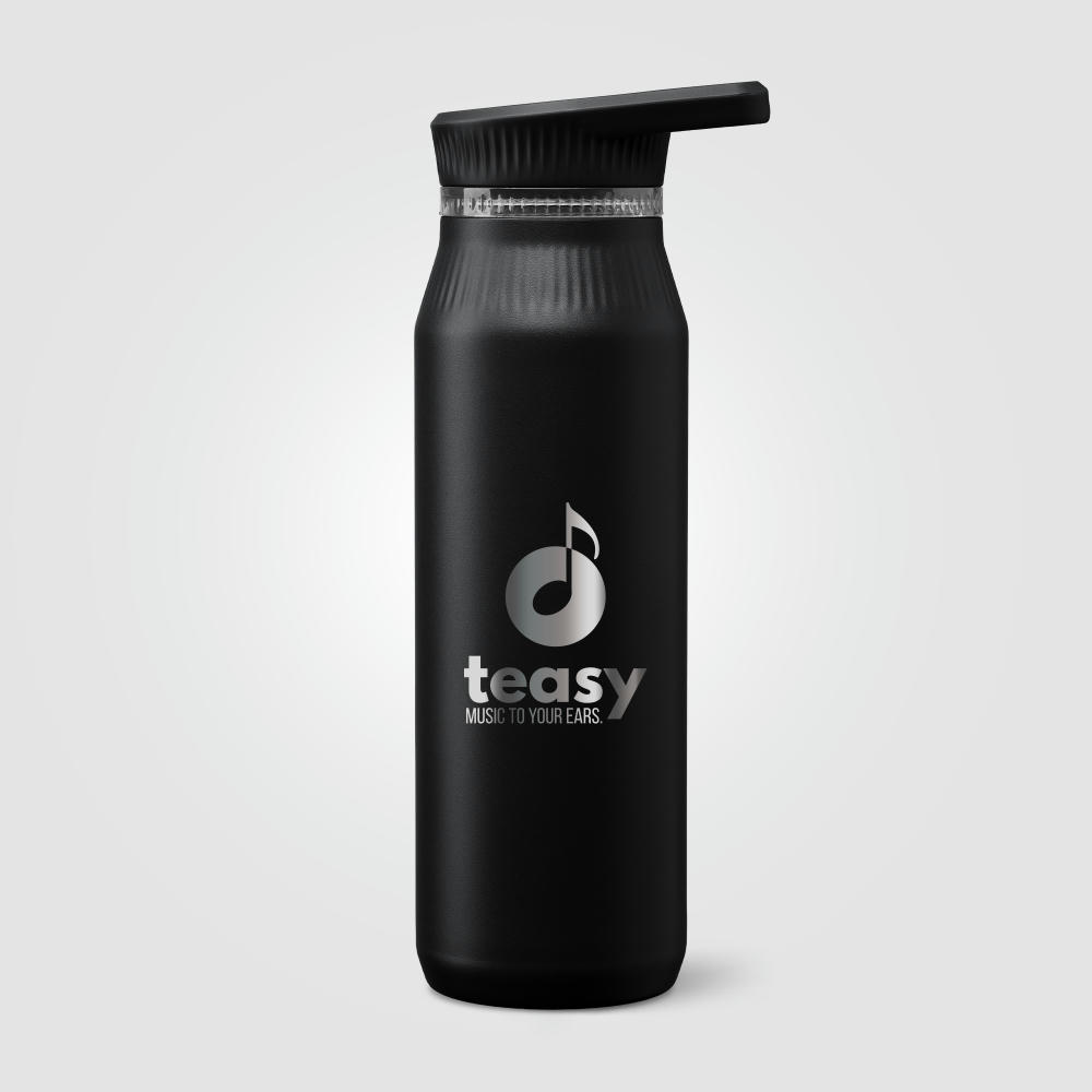 Majesty Edelstahl-Trinkflasche mit Doppelverschluss und Tragegriff - 750 ml Werbeartikel