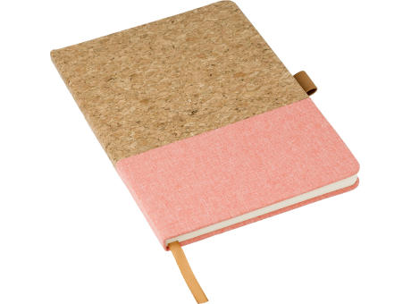 Notizbuch Trevor aus Kork und Baumwolle Werbeartikel