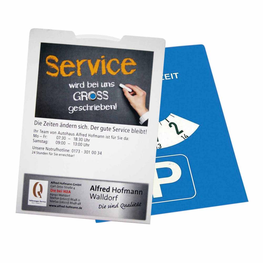 Product image Parkscheibe Pappe Digital Werbeartikel