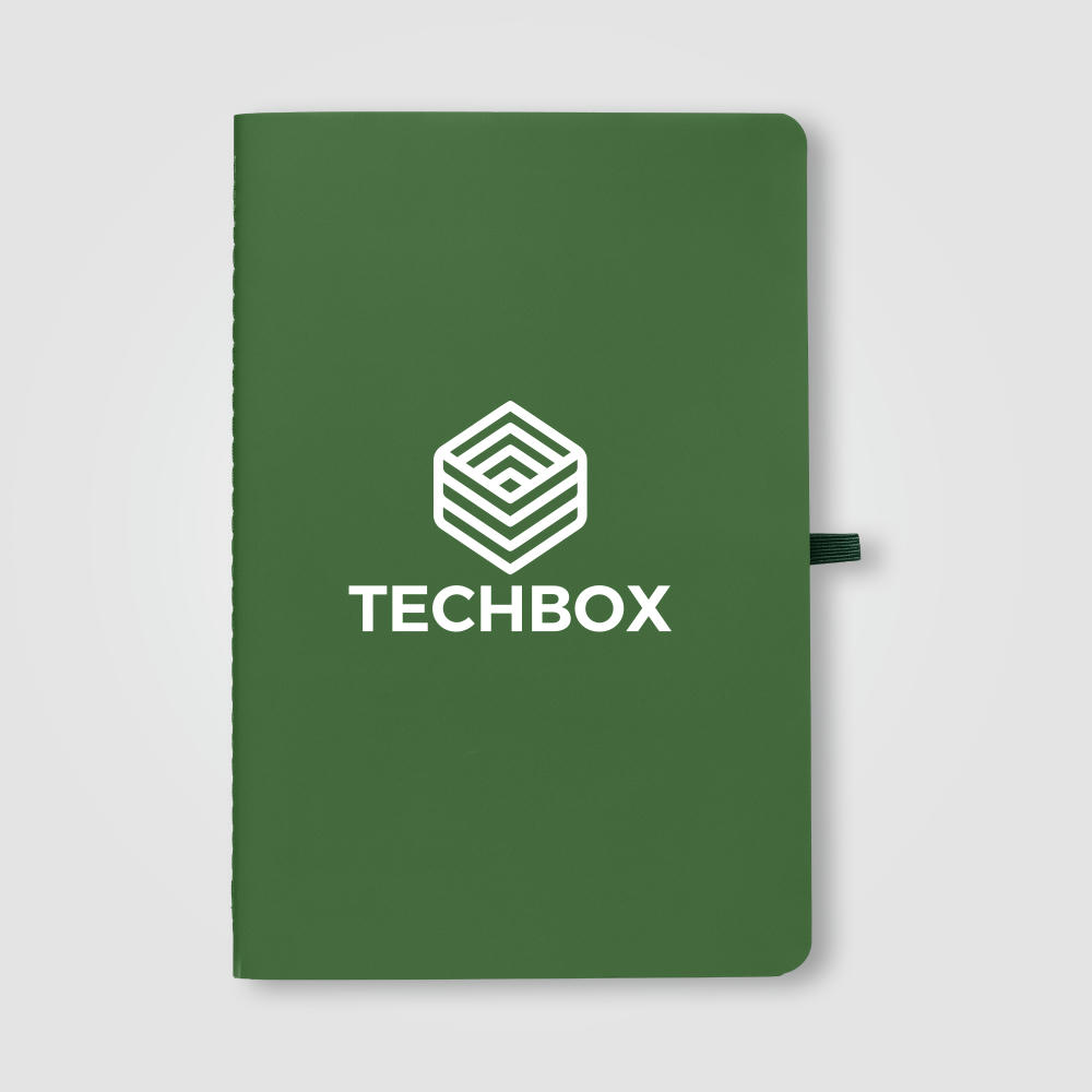 Monolith Notizbuch mit liniertem Steinpapier und Soft-Touch-Oberfläche - A5 Werbeartikel