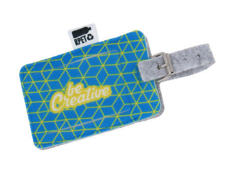 Product image individueller RPET Kofferanhänger CreaFelt Tag Werbeartikel