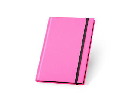 WATTERS. A5-Notizbuch aus fluoreszierendem PU mit linierten Seiten bedrucken