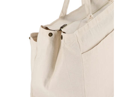 Product image Baumwoll-Tragetasche mit Reißverschluss OEKO-TEX® 39 x 24 x 34cm 320g/m² bedrucken