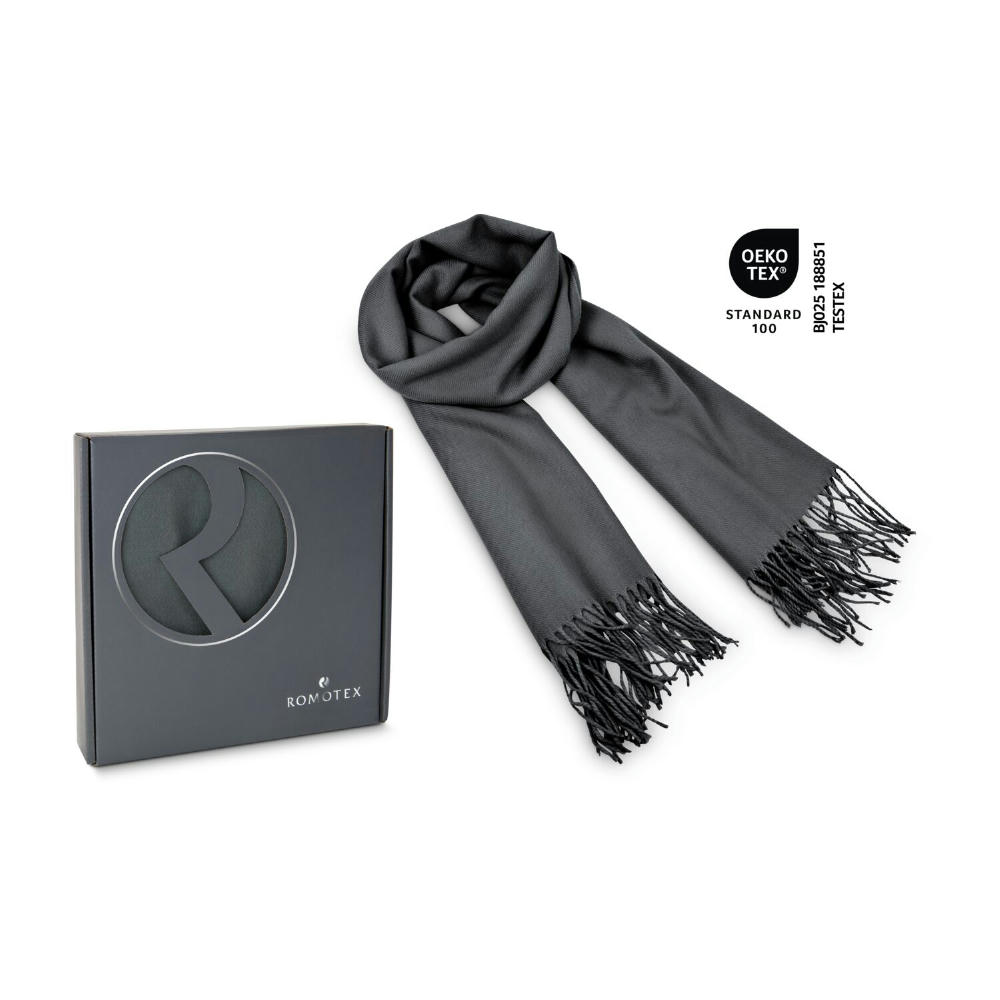 Product image Schal Modena anthrazit - 60 x 180 cm, 230 g/m² Werbeartikel