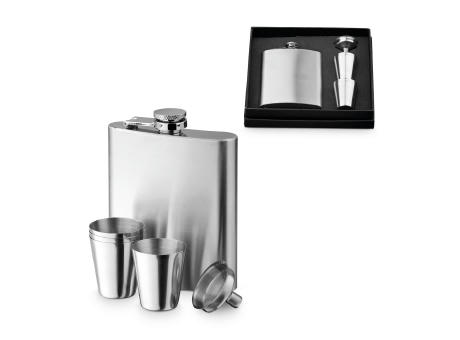 NOVAK. Set aus Edelstahlflasche und Gläsern 200 mL Werbeartikel