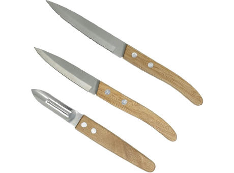 Set mit 3 Küchenmessern 'Napoli' Werbeartikel