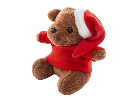 Plüsch-Weihnachts-Teddybär-Schlüsselanhänger Julnalle Werbeartikel