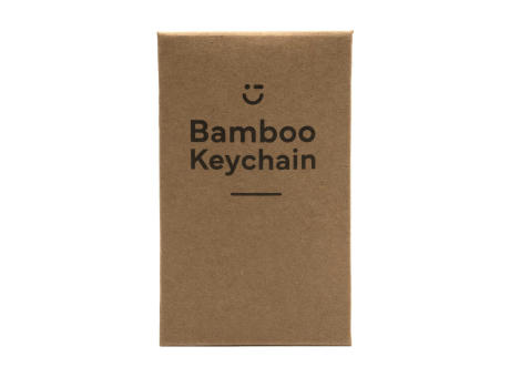 Bamboo Key Rectangle Schlüsselanhänger Werbeartikel