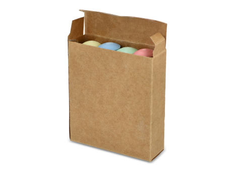 Straßenmalkreide in Kraftkarton Werbeartikel