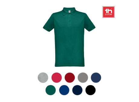 THC BERLIN. Kurzarm-Poloshirt für Herren bedrucken
