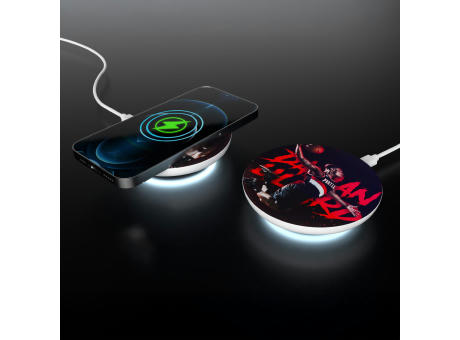 Kabelloses Schnellladegerät 15 W mit LED-Anzeige Werbeartikel