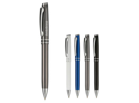 Aluminium Kugelschreiber mit 2 Ringen bedrucken