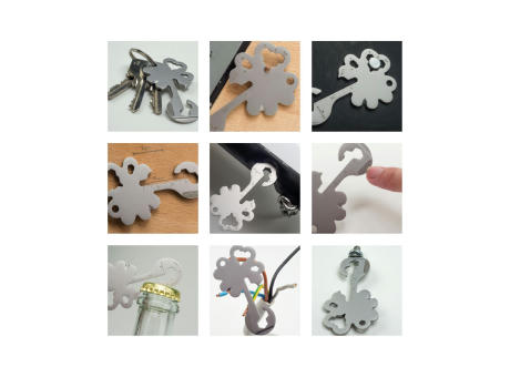 ROMINOX® Key Tool // Lucky Charm - 19 functions (Kleeblatt Glücksbringer) Werbeartikel