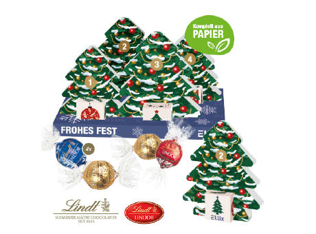 3D Adventskalender "Weihnachtswald" Werbeartikel