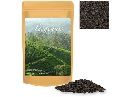 Product image Schwarztee, ca. 12g, Standbeutel Mini Werbeartikel