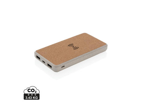 Product image Kork und Weizen 8.000 mAh Wireless Powerbank bedrucken