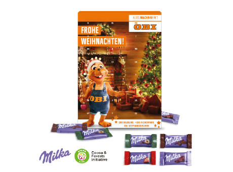 Product image Wand-Adventskalender mit Milka Schokolade Werbeartikel