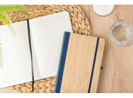 Notizbuch Dorita aus PU und Bambus Werbeartikel