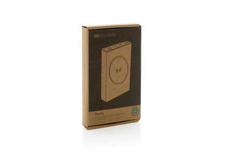 Terra 5000mAh Powerbank  aus RCS Aluminium, 5W Wireless bedrucken