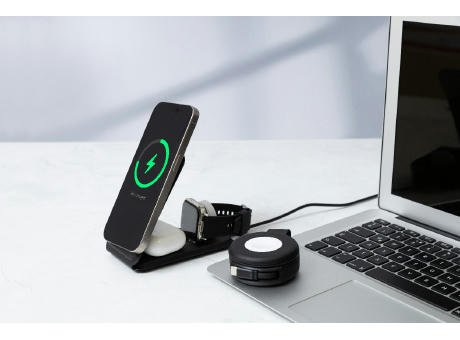 Handyhalter mit kabellosem Ladegerät, RPU LuxCharge Stand Werbeartikel