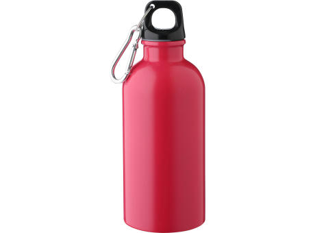 Einwandige Flasche aus recyceltem Edelstahl (400 ml) Sable Werbeartikel