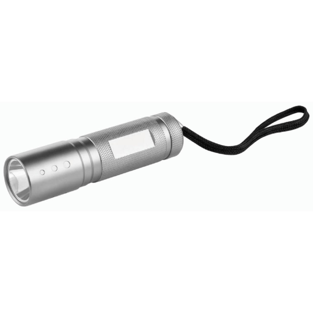 Product image Metmaxx® LED MegaBeam Taschenlampe "Safe2GoCompact" titan Werbeartikel