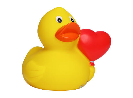 Product image Quietsche-Ente Herzballon Werbeartikel