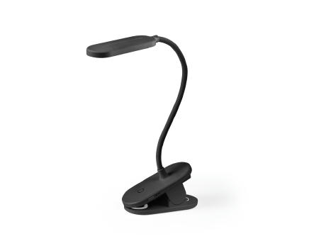Product image NESBIT II. Tragbare Schreibtischlampe mit Clip und 30 Stunden Betriebsdauer aus 65 % rABS Werbeartikel