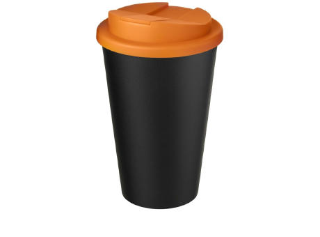 Americano® Eco 350 ml recycelter Becher mit auslaufsicherem Deckel bedrucken