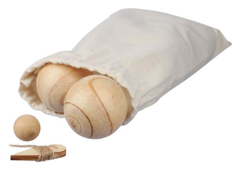 Holzkugelspiel-Set Quillian Werbeartikel