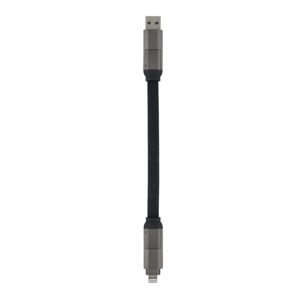 Multifunktionales 4-in-1 Kabel OTG Schlüsselanhänger Größe 60 W Werbeartikel