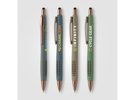 Avalon Stone Finish Kugelschreiber - m/Stylus Werbeartikel