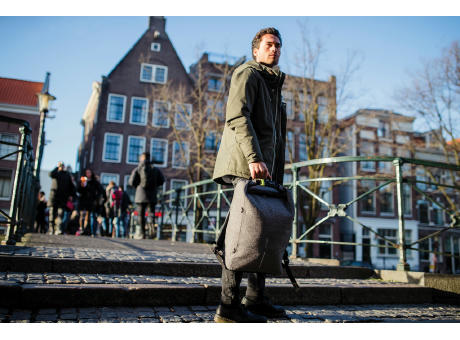 Urban schnitthemmender Anti-Diebstahl-Rucksack bedrucken