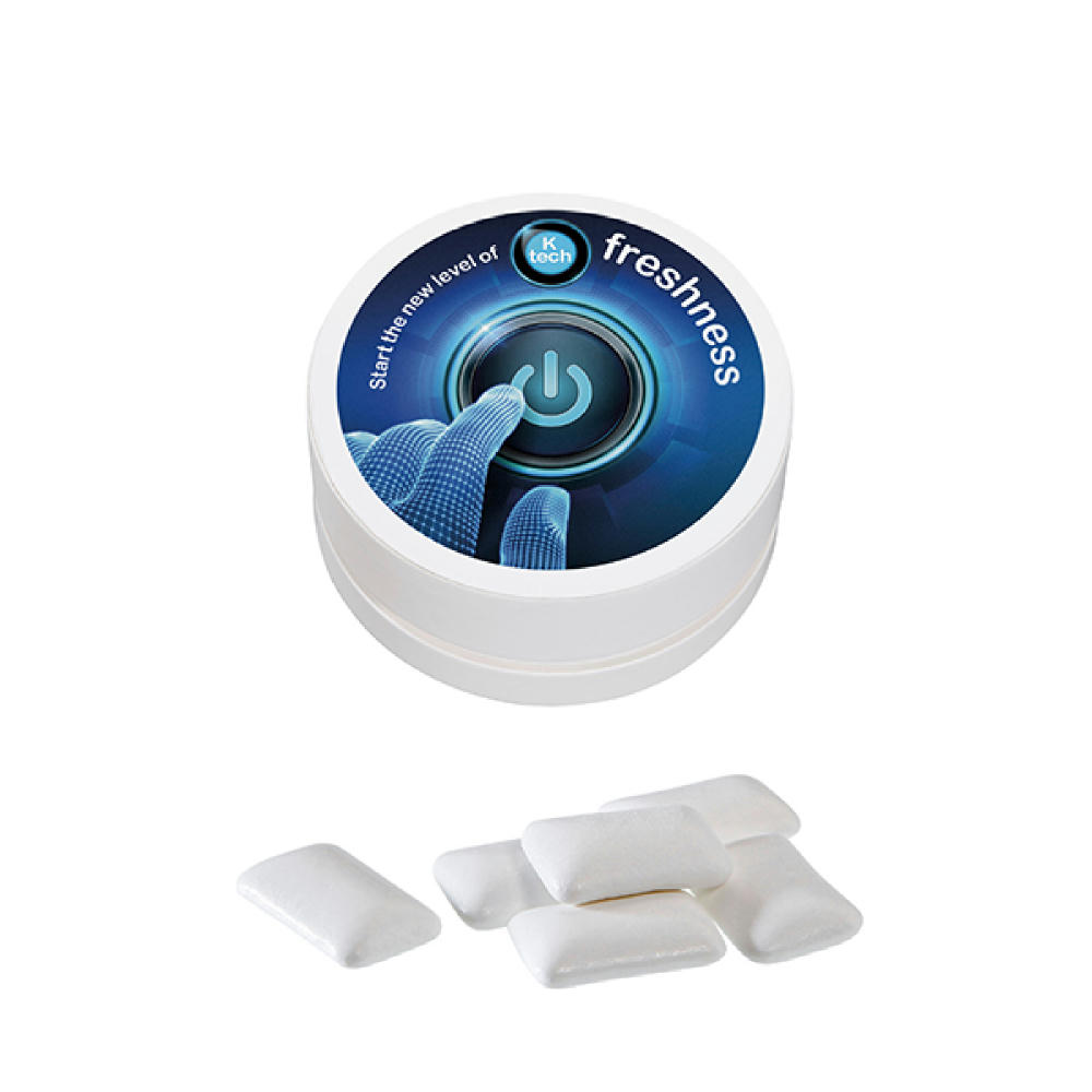 Product image Papier XS-Taschendose mit Zuckerfreiem Kaugummi, 15g Werbeartikel
