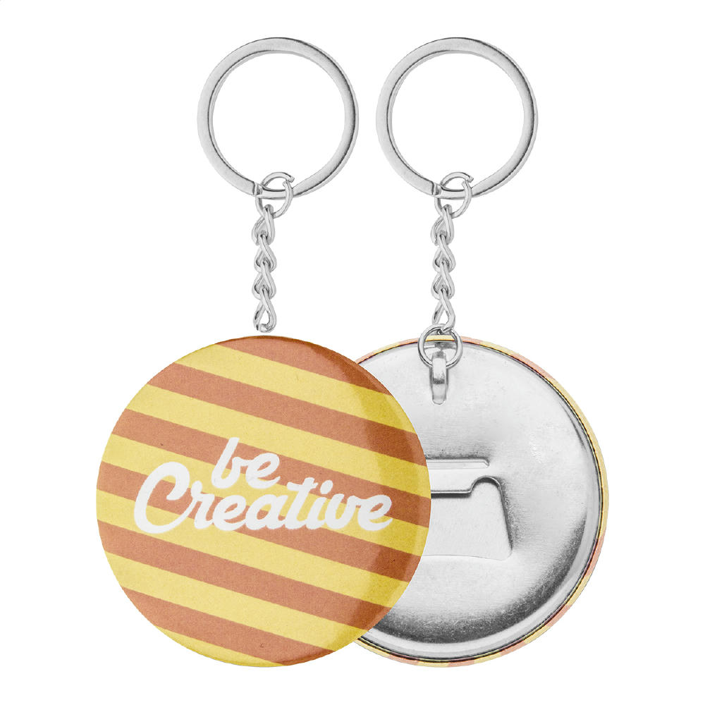 Product image Button-Schlüsselanhänger KeyBadge Bottle Werbeartikel