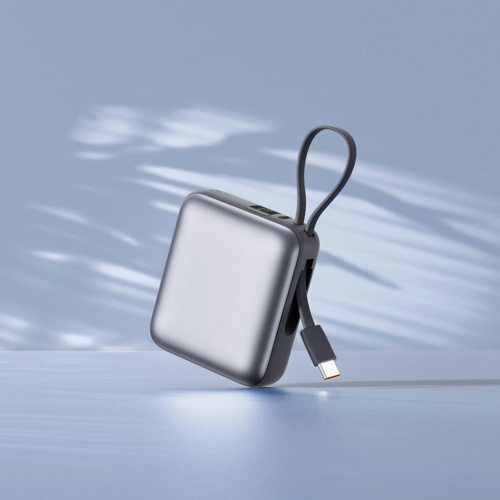 Nova Powerbank 22,5 W Power Delivery mit integrierten Kabeln 10.000 mAh Werbeartikel