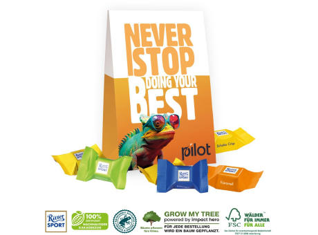 WERBETASCHE MIT SÜßER FÜLLUNG Werbeartikel