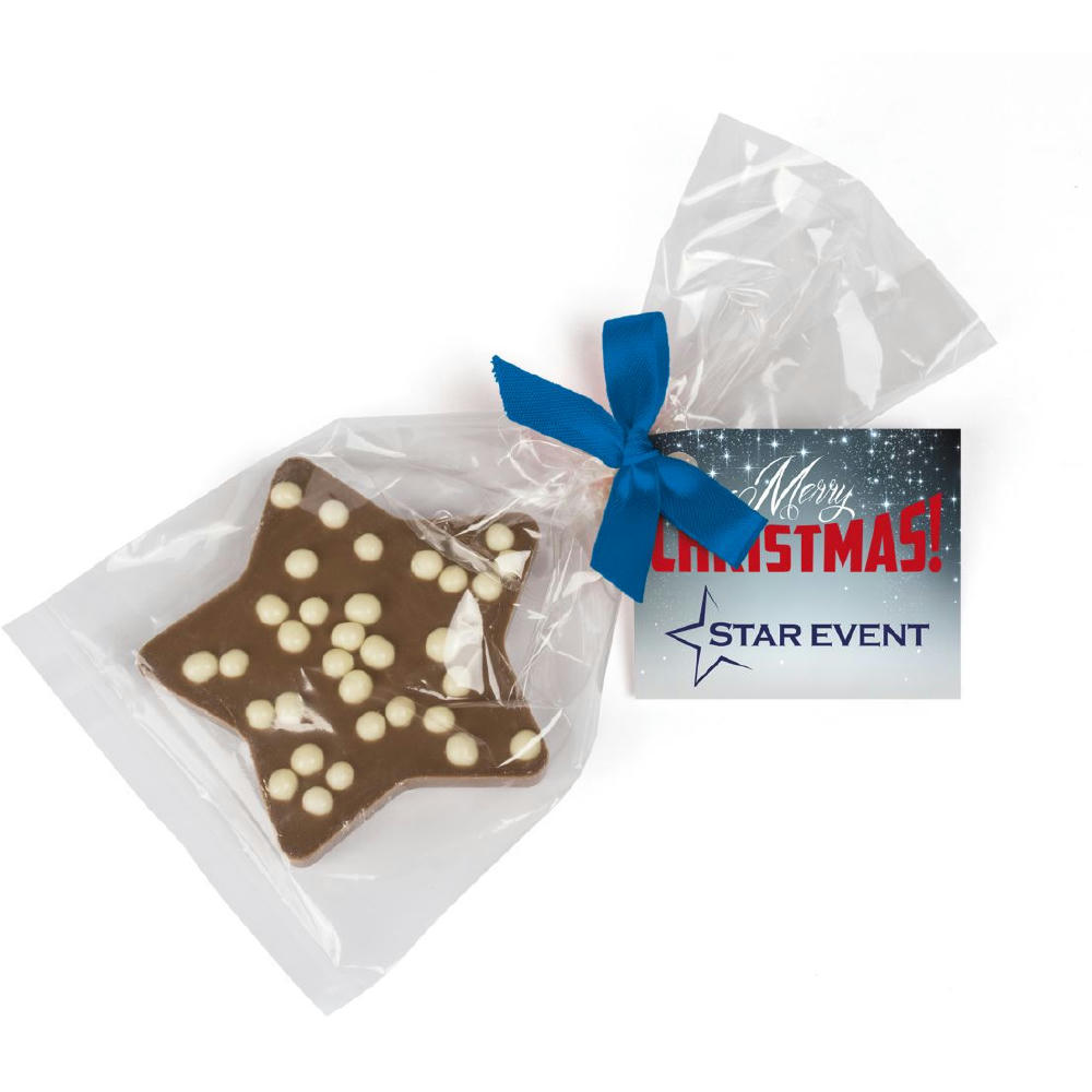 Schoko Weihnachtsstern Werbeartikel