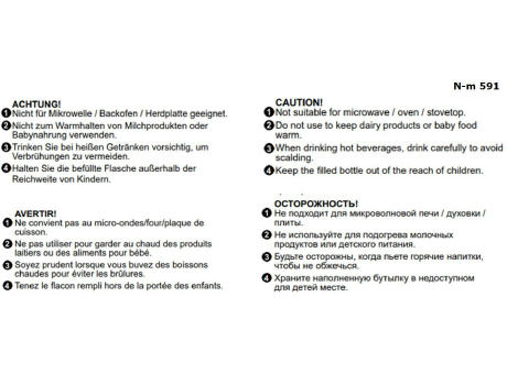 POP Edelstahl-Thermosflasche 750 ml Volumen Werbeartikel