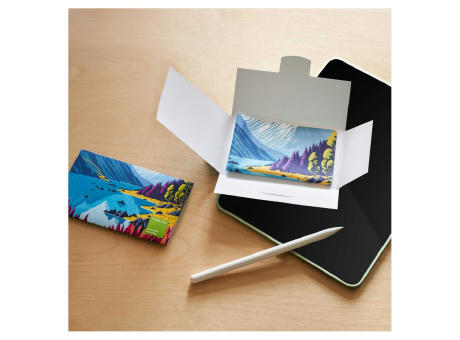 POLYCLEAN rPET Displaytuch 20x20 cm im Papieretui, All-Inclusive-Paket  Werbeartikel