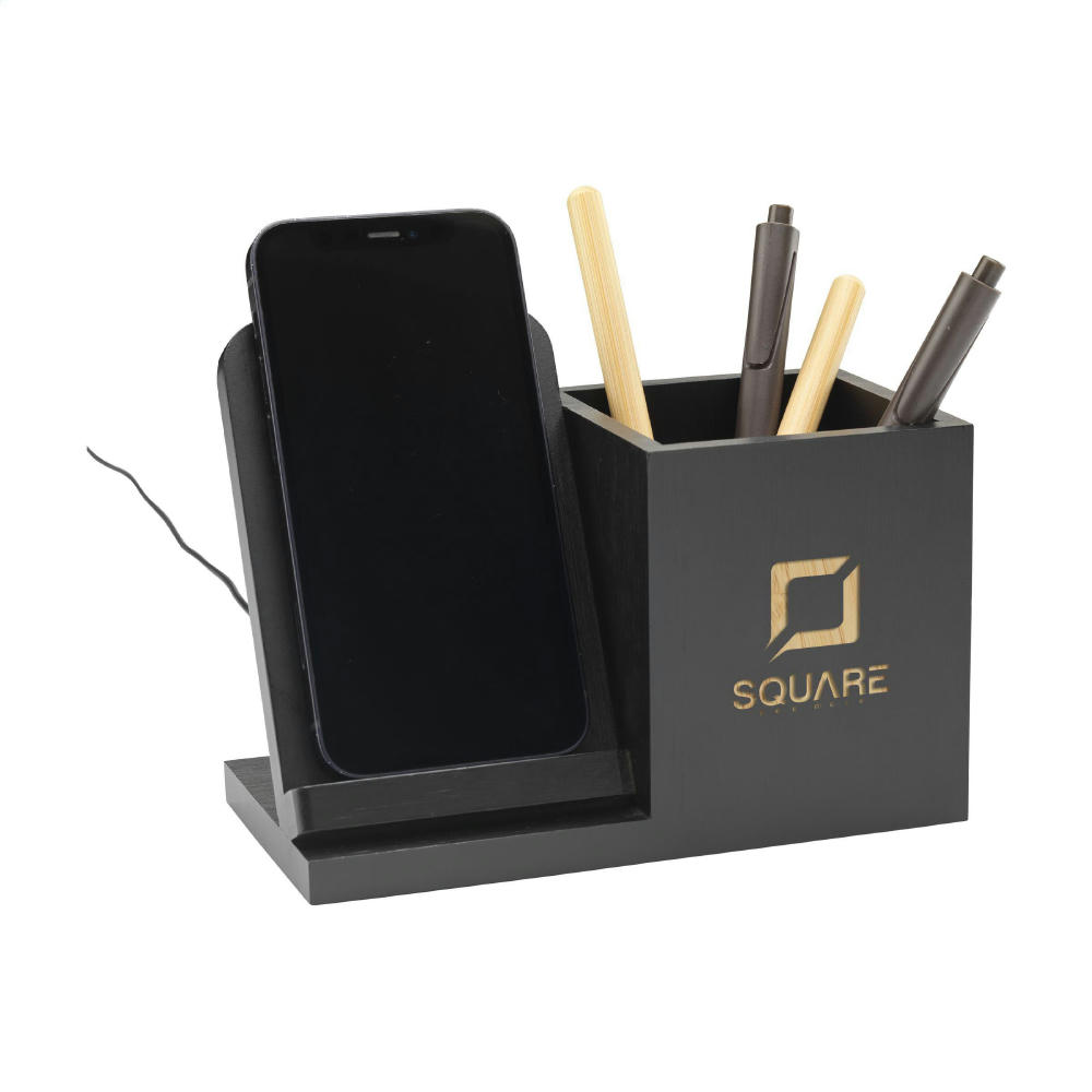 Bamboo Boss 15W Ladestation/Stifthalter Werbeartikel