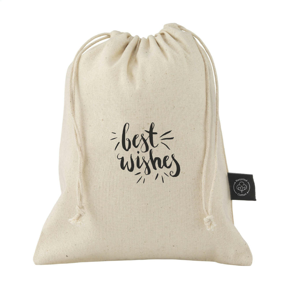 Gift Pouch Naturel GRS Recycled Cotton (150 g/m²) S Werbeartikel