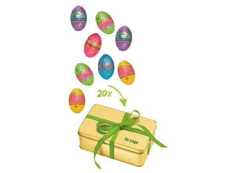 Goldbox Ei,Ei,Ei Werbeartikel