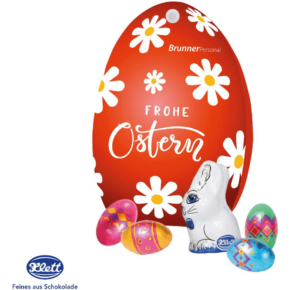 WERBE-OSTEREI MIT SCHOKOLADENMISCHUNG VON KLETT Werbeartikel