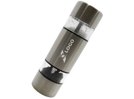 2 in 1 Salz und Pfeffer Mühle 'Silk' Werbeartikel