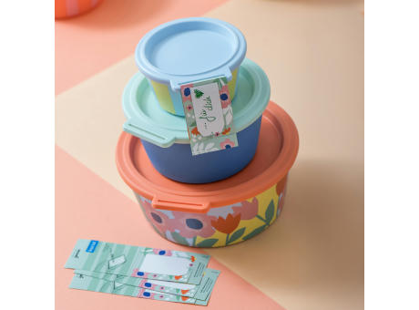 Koziol NORA BOX 250ml STRIPES Schale 250ml mit Deckel Werbeartikel