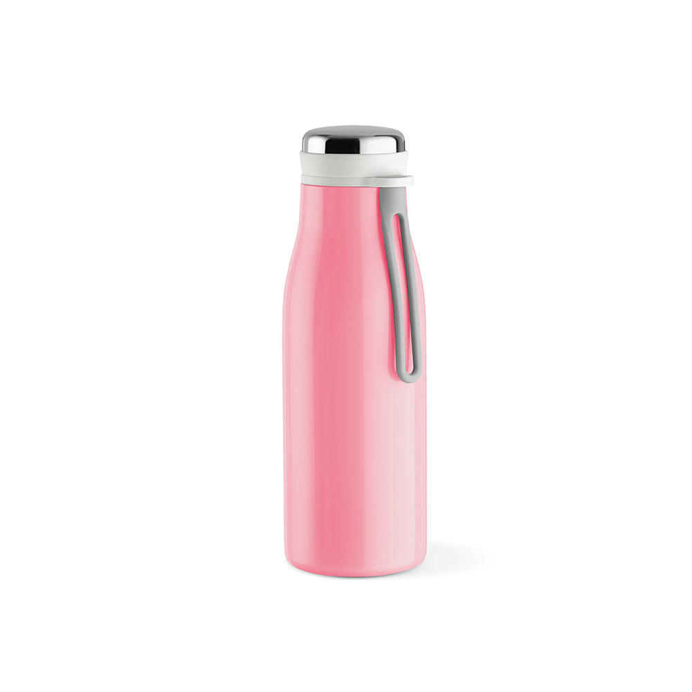 Arkansas 350 Trinkflasche recy.Edelstahl, 400 ml. Doppelwandig, Auslaufsicher Werbeartikel