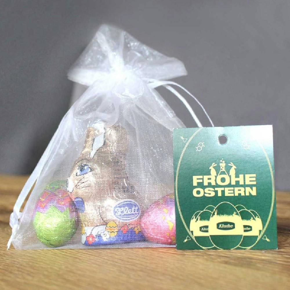 Product image Organzasäckchen "Bunte Ostern", mit Grußkarte Werbeartikel