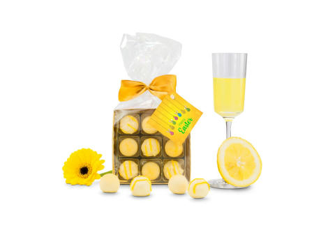 Geschenkset / Präsenteset: Limoncello Oster-Pralinen Werbeartikel