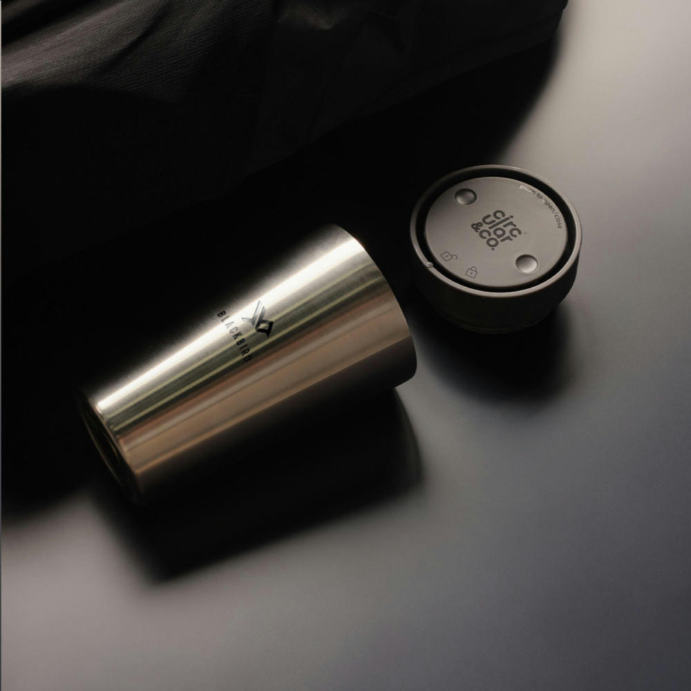Circular&Co Recycled Stainless Steel Coffee Cup 340 ml Werbeartikel